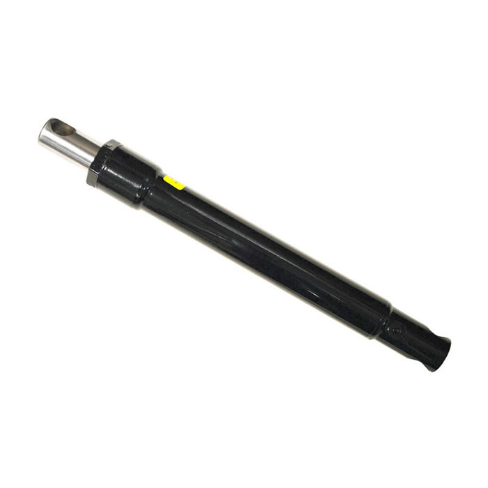 Single acting hydraulic cylinder for snowplow