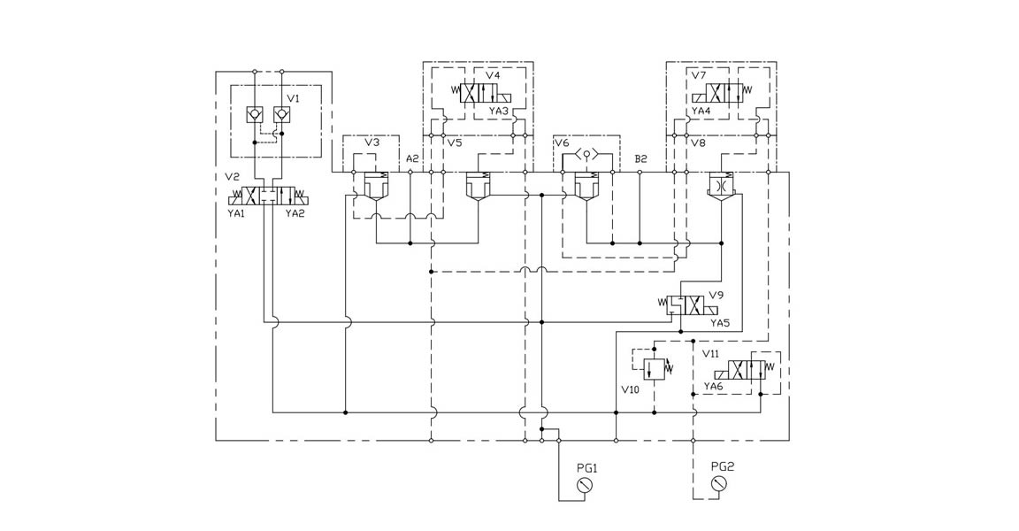 Hydraulic system design drawings