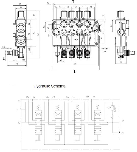 SD18 Directional Control Valves Hydraulic schema