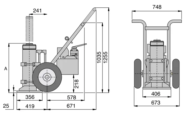 Hydraulic Toughlift Jacking System Drawing