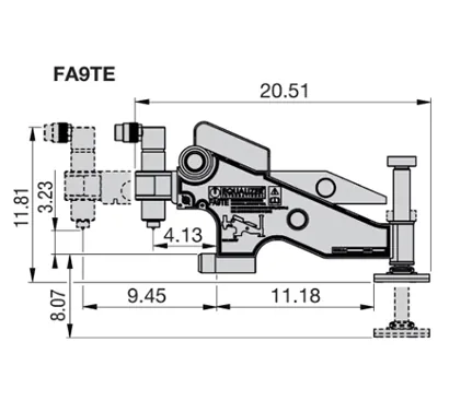 FA9TMSTD Hydraulic Flange Alignment Tool Drawing